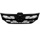 Grade dianteira - importado - Renault Kwid Intense 1.0 12V SCe Flex 4P de 2017 at 2021 - Kwid 2017 at 2021 - com friso cromado - sem emblema - cada (unidade) - 28175