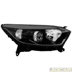 Farol principal - Depo - Captur 2017 at 2021 - eltrico com friso preto - lado do passageiro - cada (unidade) - 27646