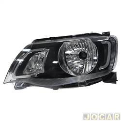 Farol principal - TYC - <b>Renault Kwid Ionic 1.0 12V SCe Flex 4P de 2017 at 2018</b> - Kwid 2017 at 2021 - regulagem manual - sem friso inferior - lado do motorista - cada (unidade) - 29163