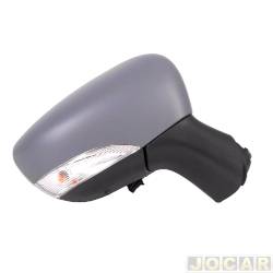 Retrovisor externo - importado - <b>Renault Captur Intense 1.6 16V SCe CVT X-Tronic Flex 4P de 2017 at 2021</b> - Captur 2017 at 2021 - eltrico/temporizador/ pisca/aquecedor - para pintar - lado do passageiro - cada (unidade) - 29378
