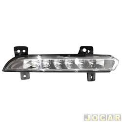 Lanterna do para-choque - TYC - <b>Renault Fluence Dynamique GT Line 2.0 16V CVT Hi-Flex 4P de 2015 at 2016</b> - Fluence 2014 at 2018 - (Day Light) - dianteiro - lado do passageiro - cada (unidade) - 27988