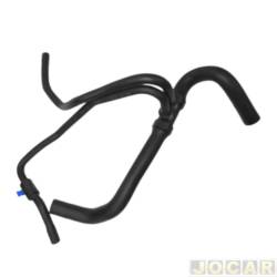 Mangueira do radiador - Jahu - <b>Renault Sandero Expression 1.0 16V Hi-Flex de 2011 at 2014</b> - Logan/Sandero 1.0 2007 at 2014 - motor D4D - com ar condicionado - modelo original - inferior - cada (unidade) - 52482-0