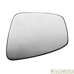 Lente do retrovisor com base - importado - Kwid 2017 em diante - preto - lado do passageiro - cada (unidade) - 31732