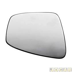 Lente do retrovisor com base - importado - Kwid 2017 em diante - preto - lado do motorista - cada (unidade) - 31733