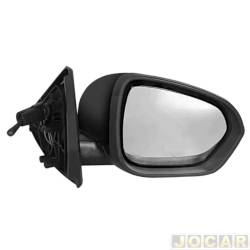 Retrovisor externo - importado - <b>Renault Duster Intense 1.6 16V SCe CVT X-Tronic Flex 4P de 2020 em diante</b> - Duster 2021 em diante - eltrico com aquecedor, sensor de temperatura e ponto cego - preto - lado do passageiro - cada (unidade) - 31754