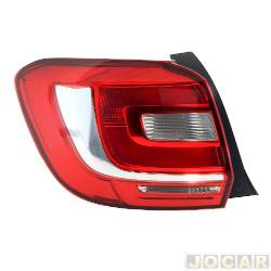 Lanterna traseira principal - alternativo - Fitam - <b>Renault Sandero Rip Curl 1.6 8V Hi-Power de 2015 at 2017</b> - Sandero 2014 at 2019 - bicolor - lado do motorista - cada (unidade) - 32046E