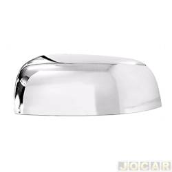 Capa do retrovisor - Fitam - <b>Renault Duster Expression 4X2 1.6 16V Hi-Flex 4P de 2011 at 2013</b> - Duster 2011 at 2014 - cromada - lado do motorista - cada (unidade) - 42050CCE
