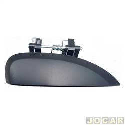 Maaneta externa da porta - Atemis - <b>Renault Kwid Ionic 1.0 12V SCe Flex 4P de 2017 at 2018</b> - Kwid - dianteira e traseira - lado do passageiro - cada (unidade) - 10236