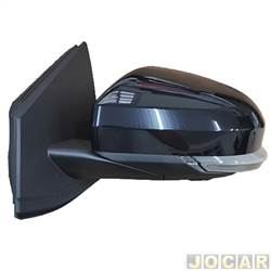 Retrovisor externo - Metagal - <b>Renault Kardian Tecno 1.0 Turbo EDC Flex de 2024 em diante</b> - Kardian 2024 em diante - eltrico com pisca - para pintar - lado do passageiro - cada (unidade) - RNACH3CE