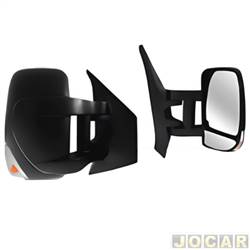 Retrovisor externo - importado - Master 2013 em diante - eltrico - com pisca - brao longo - 9 fios - preto - lado do passageiro - cada (unidade) - 32330