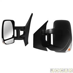 Retrovisor externo - importado - Master 2013 em diante - eltrico - com pisca - brao longo - 9 fios - preto - lado do motorista - cada (unidade) - 32329