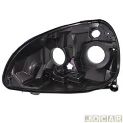 Carcaa do farol - importado - <b>Renault Clio Hatch Expression 1.0 16V Hi-Flex 2P de 2005 at 2007</b> - Clio 2003 at 2012 - lado do motorista - cada (unidade) - 32797