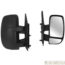 Retrovisor externo - importado - Master 2003 at 2012 - fixo - preto - lado do passageiro - cada (unidade) - 33878