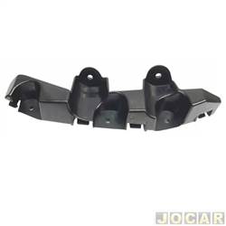 Suporte da ponta lateral do para-choque - importado - <b>Renault Duster Intense 1.6 16V SCe CVT X-Tronic Flex 4P de 2020 em diante</b> - Duster 2021 at 2025 - dianteiro - lado do motorista - cada (unidade) - 34733.