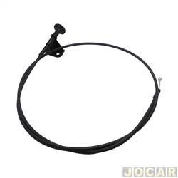 Cabo de abertura do cap - Ori - <b>Renault Kwid Ionic 1.0 12V SCe Flex 4P de 2017 at 2018</b> - Kwid 2017 at 2021 - cabo da alavanca do cap interno com alavanca - 135mm - cada (unidade) - 85306