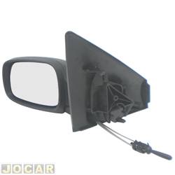 Retrovisor externo - SPJ - <b>Renault Mgane Sedan Expression 1.6 16V Hi-Flex de 2006 at 2011</b> - Megane sedan/Grand Tour 2007 at 2013 - com controle manual - para pintar - lado do motorista - cada (unidade) - EB483