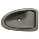 Maaneta interna da porta - Renault Clio Hatch Expression 1.6 16V Hi-Flex 4P de 2004 at 2008 - Clio hatch/sedan 1999 at 2012 - cinza claro - lado do passageiro - cada (unidade)