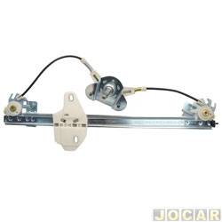 Mquina de vidro - <b>Renault Sandero Stepway Rip Curl 1.6 16V Hi-Flex de 2012 at 2014</b> - Sandero 2007 at 2014 - manual - traseira - lado do passageiro - cada (unidade)