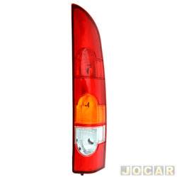 Lanterna traseira principal - alternativo - Fitam - <b>Renault Kangoo Express 1.6 16V Hi-Flex com porta lateral de 2010 at 2017</b> - Kangoo 2009 em diante - com r - 1 porta na mala - tricolor - lado do passageiro - cada (unidade) - 32110-D