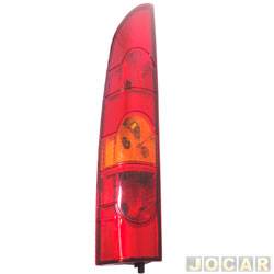 Lanterna traseira principal - alternativo - Fitam - <b>Renault Kangoo Express 1.6 16V Hi-Flex com porta lateral de 2010 at 2017</b> - Kangoo 2009 em diante - sem r - 1 porta no ba - bicolor - lado do motorista - cada (unidade) - 32111-E