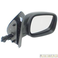 Retrovisor externo - importado - Kangoo 2003 em diante - com controle - preto - lado do passageiro - cada (unidade) - VM131NR