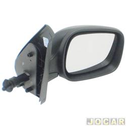 Retrovisor externo - importado - Kangoo 2003 at 2017 - com controle - preto - lado do passageiro - cada (unidade) - VM131NR