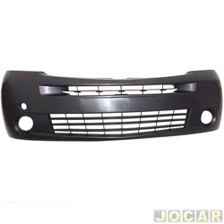 Para-choque dianteiro - importado - <b>Renault Master Minibus 13 lugares L2H2 2.5dCi 16V 3P de 2009 at 2011</b> - Master 2009 at 2012 - com furo para farol de milha - preta - cada (unidade) - 10 RN 0362