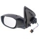 Retrovisor externo - SPJ - Peugeot 207 Hatch XR 1.4 8V Flex 4P de 2008 at 2014 - 206 1998 at 2010 - 207 2008 em diante - Hoggar 2010 em diante - eltrico com capa para pintar - preto - lado do motorista - cada (unidade) - EB049