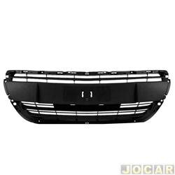 Grade dianteira - <b>Peugeot 208 Hatch Active 1.2 12V Flex 4P de 2016 at 2020</b> - 208 2016 at 2020 - sem moldura - preto - cada (unidade)