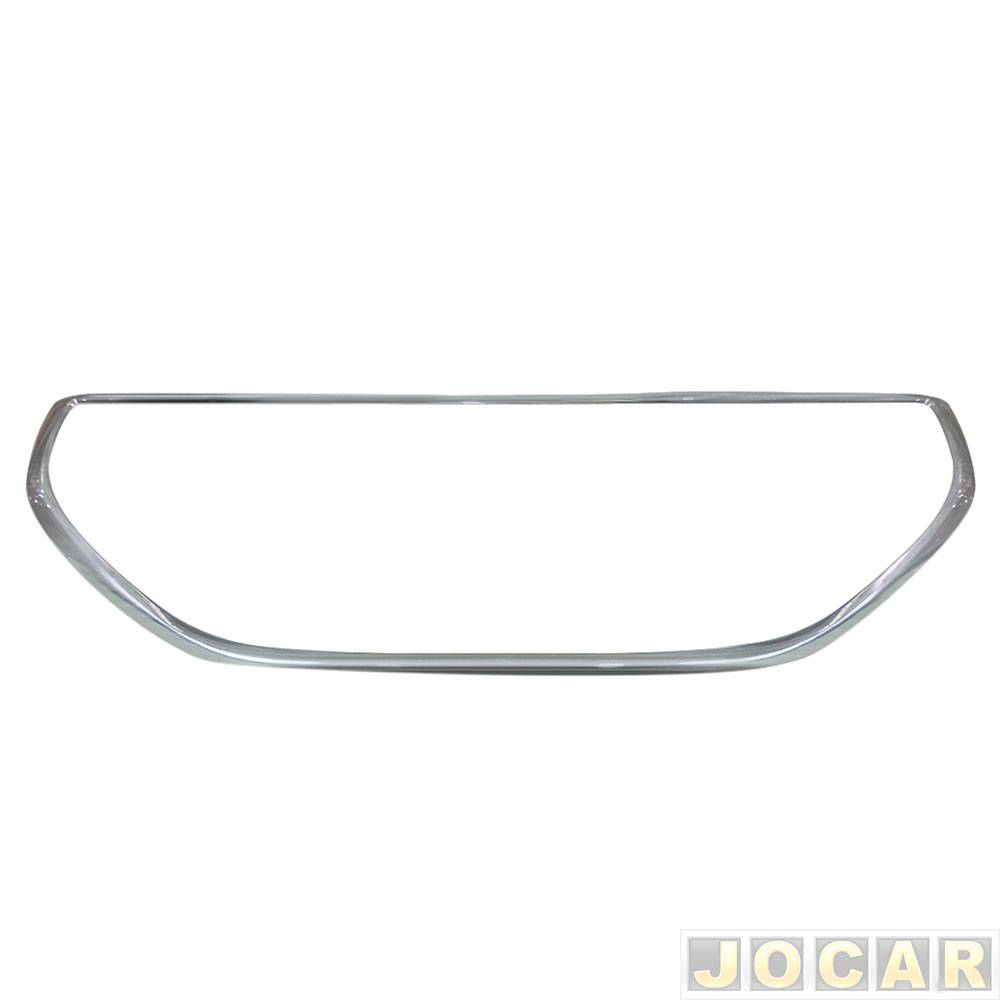 Moldura da grade dianteira - importado - 208 2017 até 2020 - cromada - dianteira - cada (unidade) - 25646