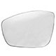 Lente do retrovisor com base - SPJ - Peugeot 2008 2015 em diante - prata - lado do motorista - cada (unidade) - EB247