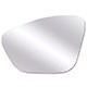 Lente do retrovisor com base - importado - Peugeot 208 Hatch Active 1.5 8V Flex 4P de 2013 at 2016 - 208 2013 at 2016 - trmico - prata - lado do motorista - cada (unidade) - 24007