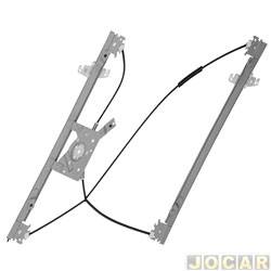 Mquina de vidro - <b>Peugeot 206 Hatch Feline 1.4 8V Flex 4P de 2005 at 2008</b> - 206 1998 at 2010 - 2 portas - eltrica para motor original - lado do passageiro - cada (unidade)