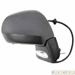 Retrovisor externo - importado - <b>Peugeot 3008 Griffe 1.6 Turbo 16V gasolina 4P de 2010 at 2012</b> - Peugeot 3008 2009 at 2016 - eltrico/retrtil/tilt-down/pisca/aquecedor/luz de cortesia - para pintar - lado do passageiro - cada (unidade) - 29346