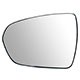 Lente do retrovisor com base - importado - 3008 2018 at 2020 - com aquecimento - prata - lado do motorista - cada (unidade) - 29885