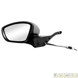 Retrovisor externo - importado - 208 2013 at 2020 - com controle - preto - lado do motorista - cada (unidade) - 31639