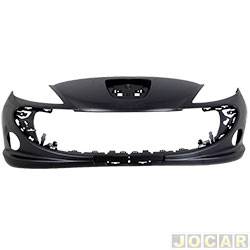 Para-choque dianteiro - importado - <b>Peugeot 207 Hatch XR 1.4 8V Flex 4P de 2008 at 2014</b> - 207 2008 em diante - com furo do farol de milha - liso - para pintar - cada (unidade) - 10.PG.0299