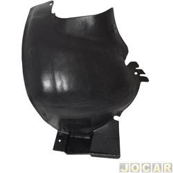 Para-barro do para-lama dianteiro - alternativo - Tong Yang - <b>Peugeot 206 Hatch Presence 1.4 8V Flex 4P de 2005 at 2008</b> - 206 1998 at 2010 - parte traseira - lado do motorista - cada (unidade) - 52576