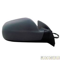 Retrovisor externo - importado - <b>Peugeot 307 Hatch Presence 1.6 16V de 2004 at 2005</b> - 307 2002 at 2006 - eltrico - preto - lado do passageiro - cada (unidade) - RF234