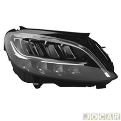 Farol principal - Depo - C180/C200 2019 at 2022 - eltrico com motor led sem reator - lado do passageiro - cada (unidade) - 34650