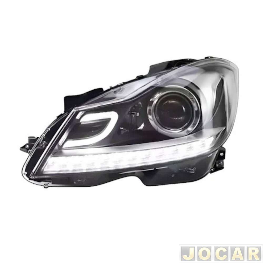 Farol principal - importado - C180 2012 até 2015 - com xenon - lado do motorista - cada (unidade) - 34901