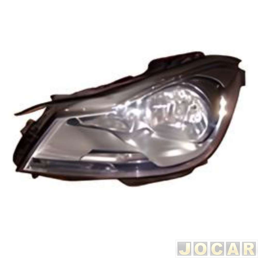 Farol principal - TYC - C180 2012 até 2014 - sem xenon - cromado - lado do motorista - cada (unidade) - 22175