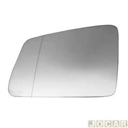 Lente do retrovisor com base - importado - Classe C180/C200 2008 at 2014 - com ponto cego - lado do motorista - cada (unidade) - 31551