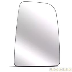 Lente do retrovisor com base - importado - <b>Mercedes-Benz Sprinter 415-CDI Van 18 lugares Teto Alto 2.2 Bi-Turbo de 2012 at 2016</b> - Sprinter 2013 at 2016 - com aquecimento - lado do passageiro - cada (unidade) - 32304