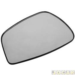 Lente do retrovisor com base - alternativo - G Componentes - HB20/HB20S 2012 at 2019 - lado do passageiro - cada (unidade) - GB1080