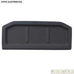 Tampão do porta-malas - alternativo - Riverplast - HB20 2012 até 2019 - cinza chumbo - carpete - cada (unidade) - 1456