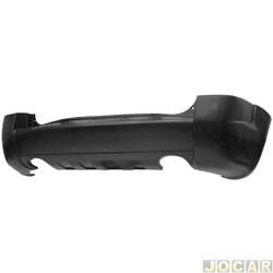 Para-choque traseiro - importado - <b>Hyundai Tucson GLS 4X2 AT 2.0 16V Flex 4P de 2012 at 2016</b> - Tucson 2004 at 2016 - 2 furos de escapamento - liso - para pintar - cada (unidade) - 54187