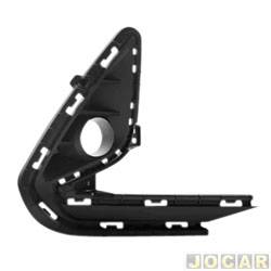 Grade (moldura) lateral do para-choque - importado - <b>Hyundai HB20 Hatch Launch Edition 1.6 16V cmbio automtico Flex 4P de 2019 at 2019</b> - HB20 2020 at 2022 - com furo para milha - lado do passageiro - cada (unidade) - 30140