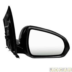 Retrovisor externo - importado - Hyundai HB20 Hatch Platinum Plus 1.0 12V TGDI cmbio automtico Flex 4P de 2022 em diante - HB20 2020 em diante - eltrico com pisca - lado do passageiro - cada (unidade) - 31450