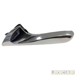 Gatilho da maaneta interna da porta - Atemis - <b>Hyundai HB20 Hatch R Spec 1.6 16V cmbio automtico Flex 4P de 2016 at 2019</b> - HB20 2012 at 2019 - dianteiro e traseiro - cromado - lado do motorista - cada (unidade) - 13001